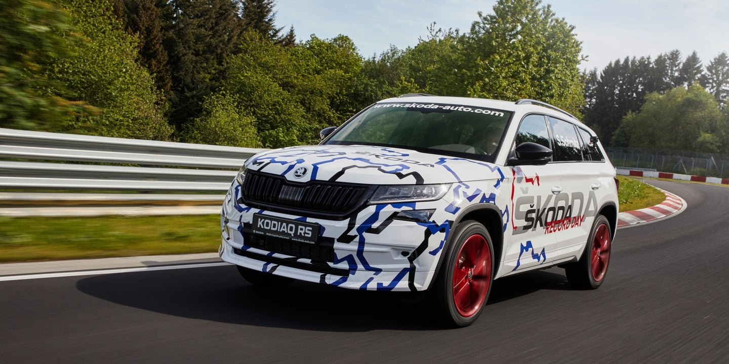 All-New Skoda Kodiaq vRS Sets Nurburgring Lap Record for Seven-Seat SUVs