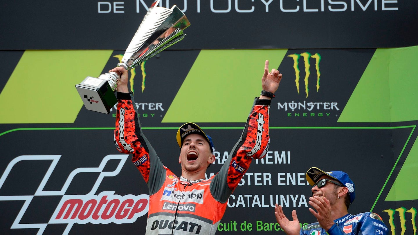 MotoGP: Ducati&#8217;s Jorge Lorenzo Makes It Two in a Row in Catalunya