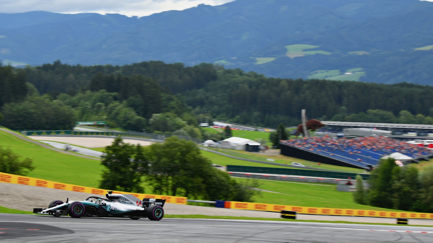 Lewis Hamilton Quickest in Austrian Grand Prix Practice