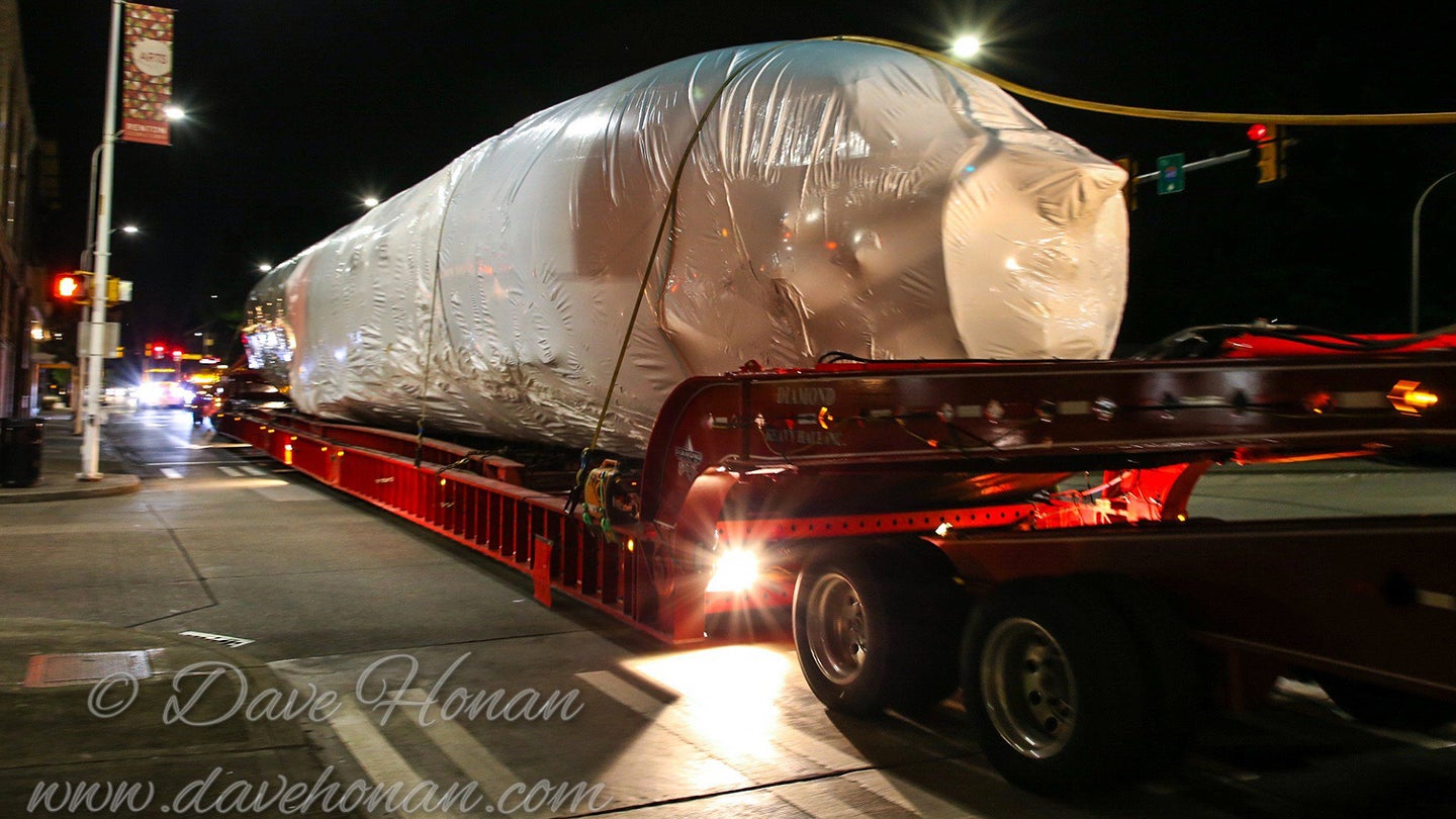 Here&#8217;s Why That Mysterious 737 Fuselage Is Being Trucked South From Renton, Washington