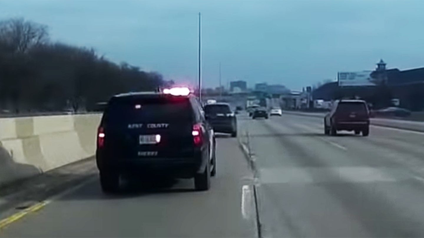 Enjoy the Satisfaction of Watching Michigan Police Pull Over a Slow Left Lane Hog