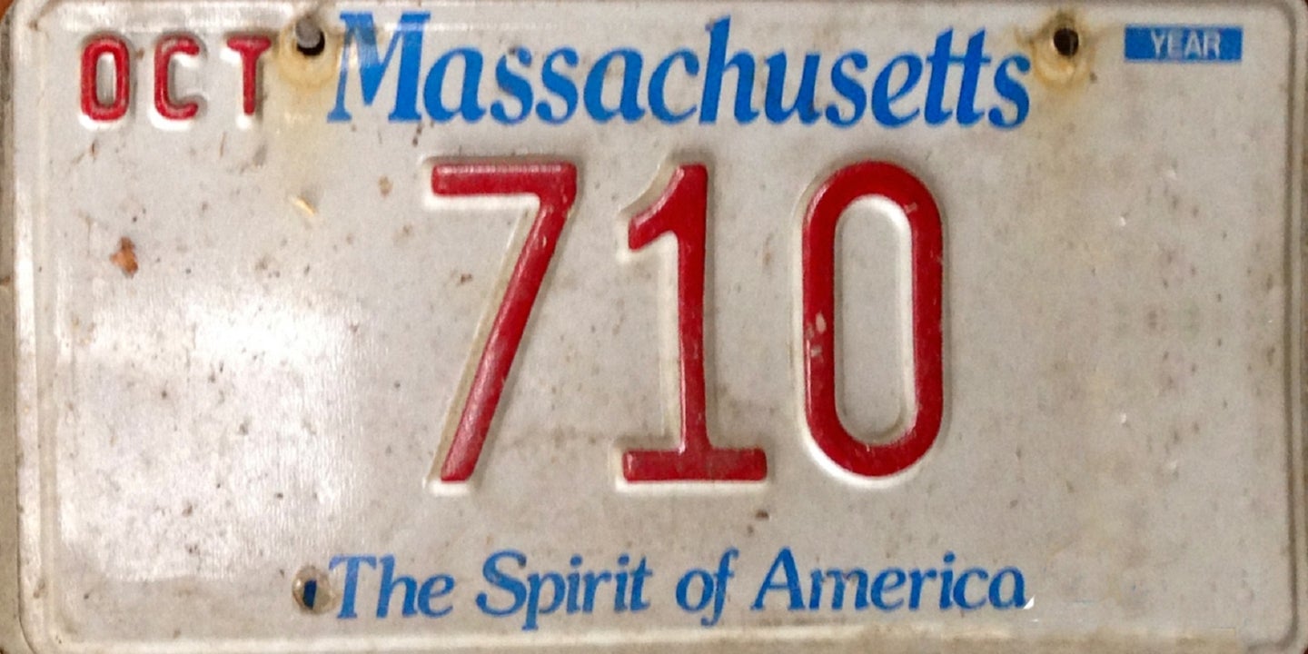 Massachusetts’ Obsession With Low Number License Plates