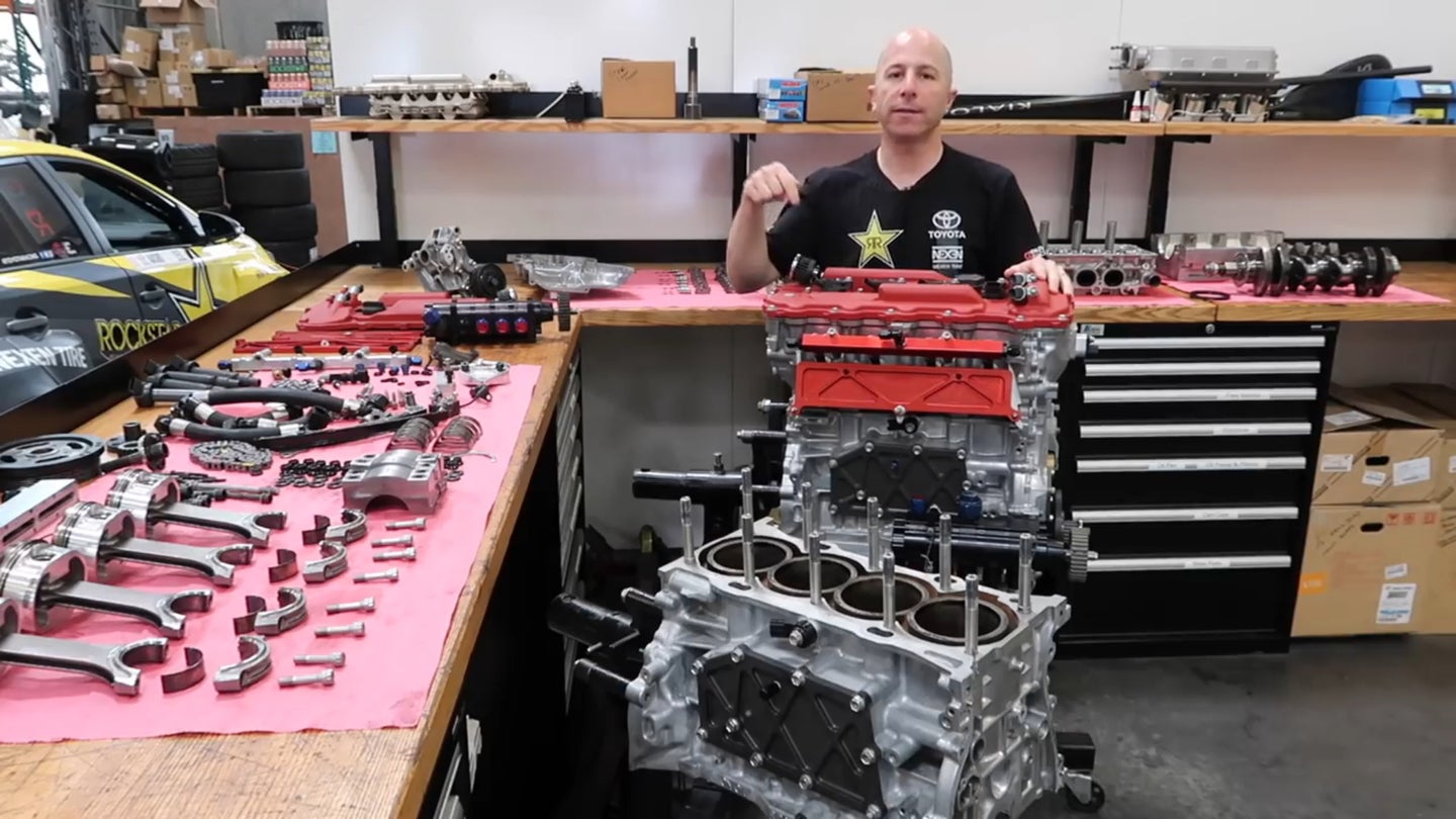 Watch Stephan Papadakis Disassemble a 1000-HP Four-Cylinder Formula Drift Race Engine