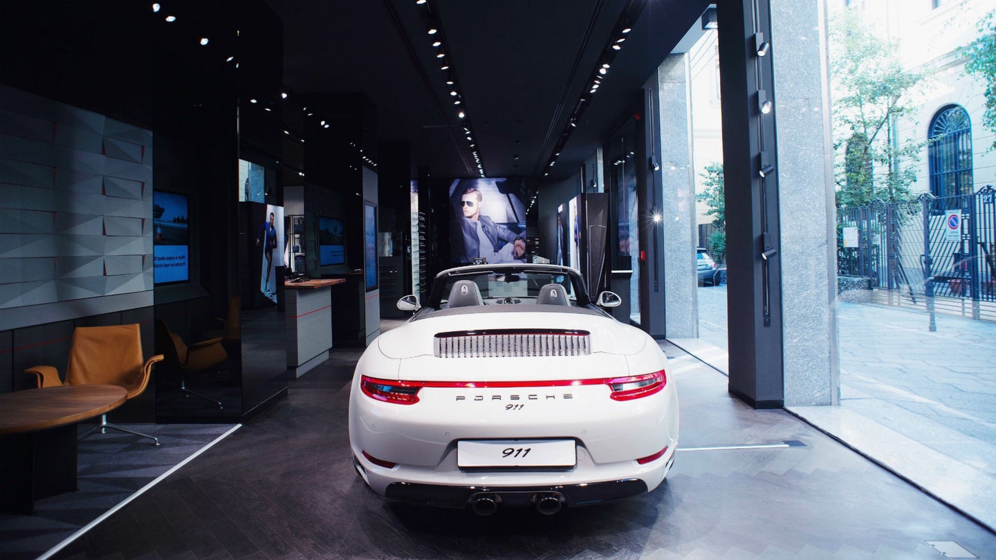 Fourth ‘Porsche Studio’ Now Open in Milan, Combines Cars and Fashion in High-Tech Showroom
