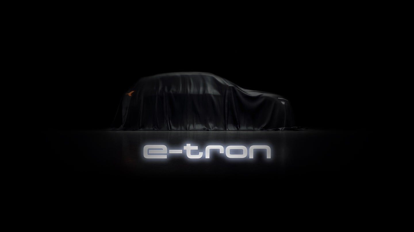 Audi Teases Smaller, More Affordable Electric E-Tron Crossover Ahead of Geneva Reveal