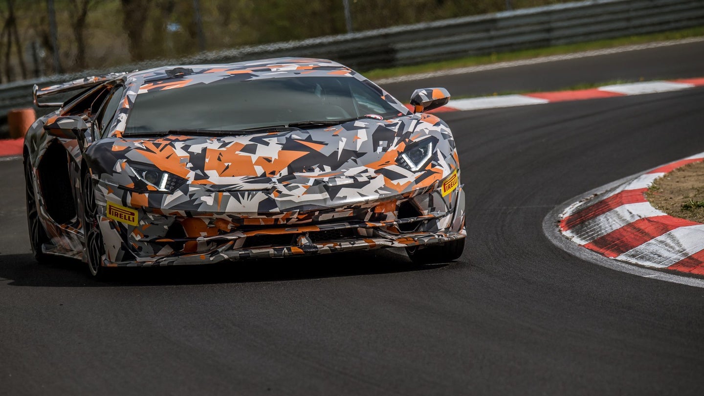 Watch the Lamborghini Aventador SVJ Bust the Nürburgring Lap Record