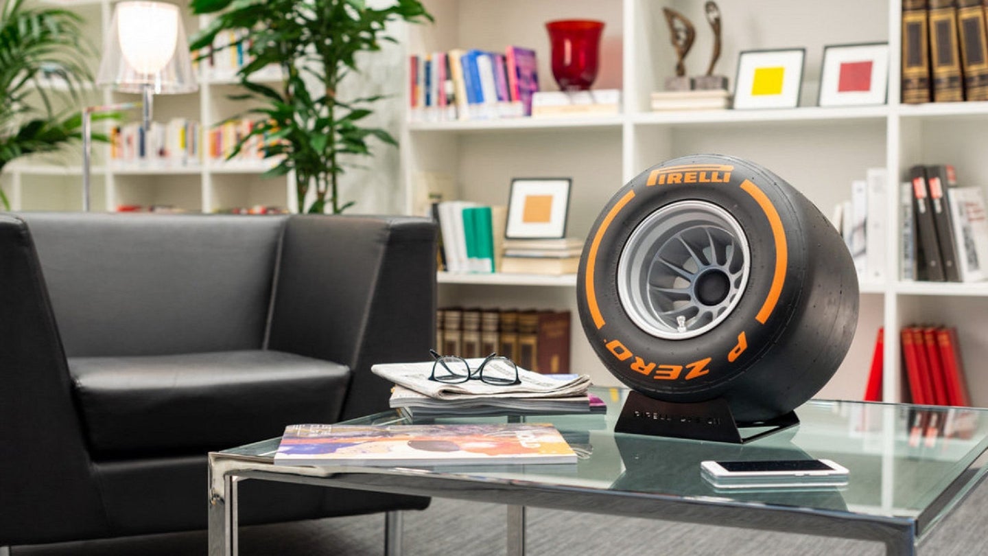 Pirelli Targets the Hearts and Wallets of F1 Fans With Tire-Inspired Speakers