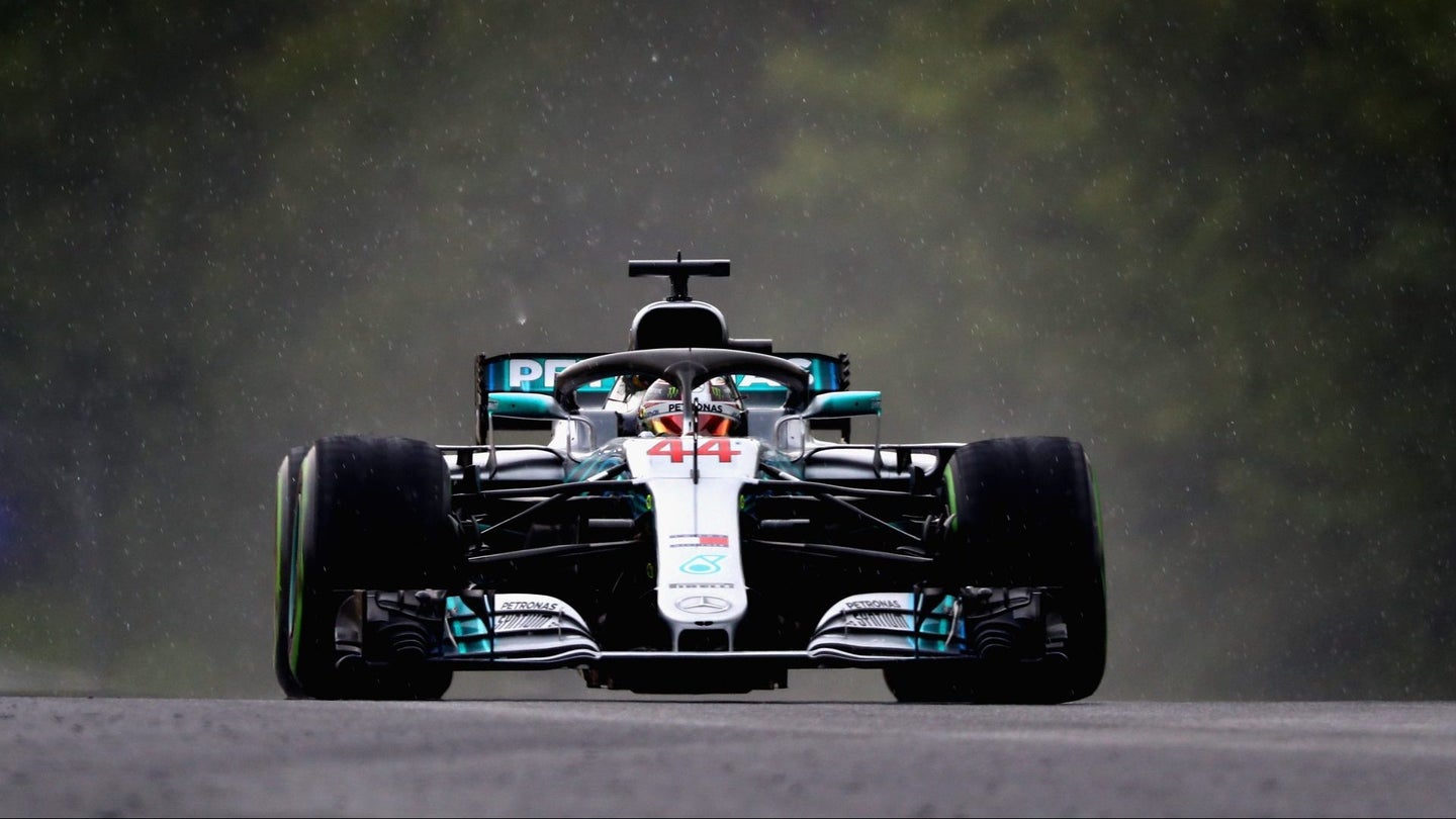 Lewis Hamilton Swims to Pole Position at 2018 Hungarian Grand Prix