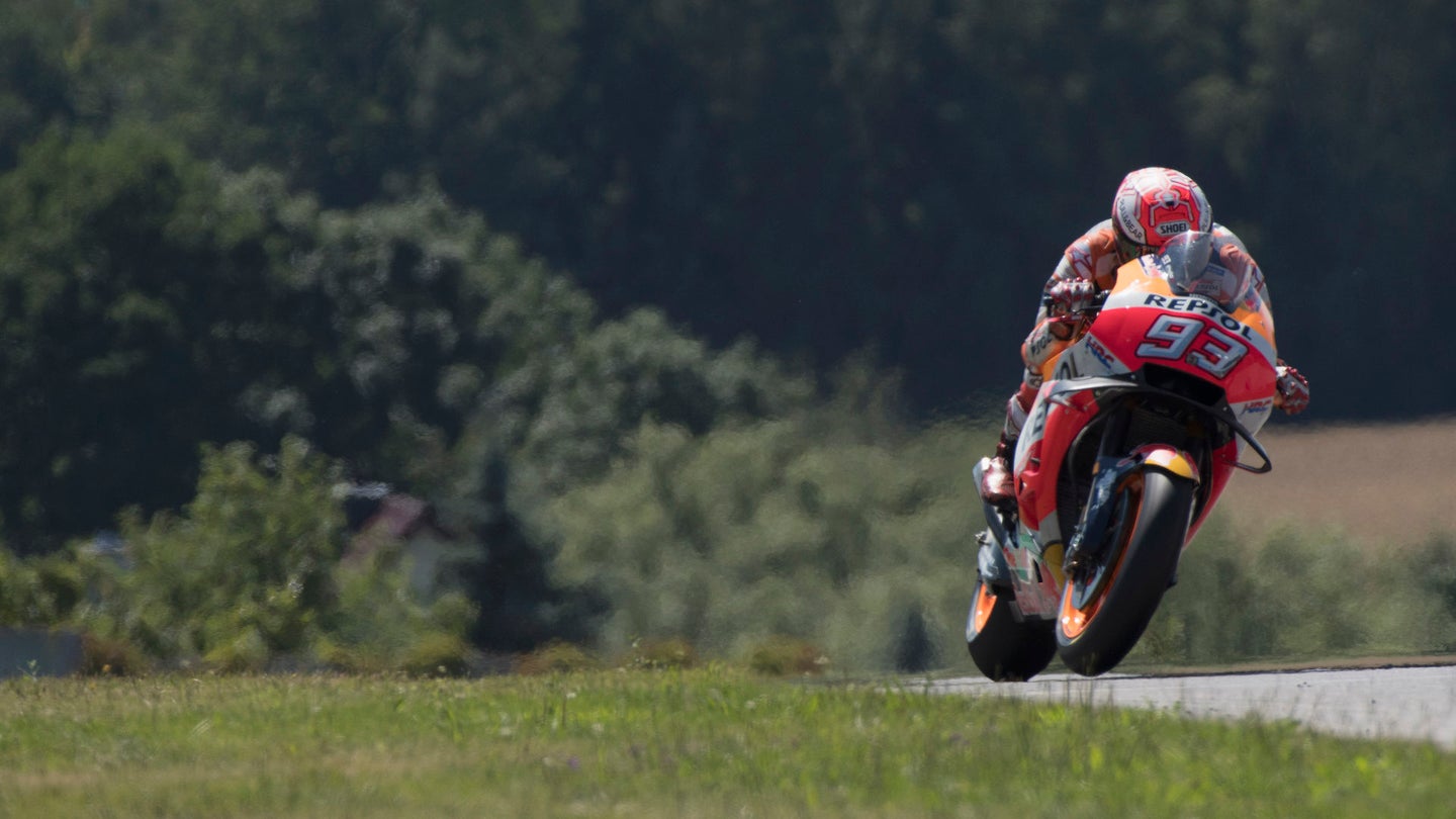 &#8216;King of the Ring&#8217; Marquez Rides to Ninth Consecutive MotoGP Pole at Sachsenring