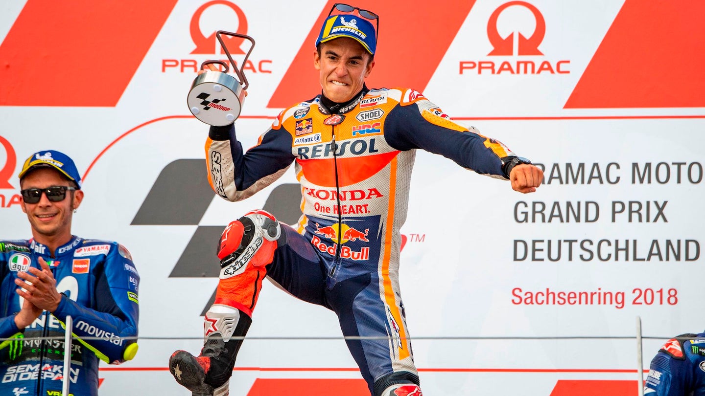 MotoGP Deutschland: Dominant Marquez Wins Over Yamaha&#8217;s Rossi and Vinales