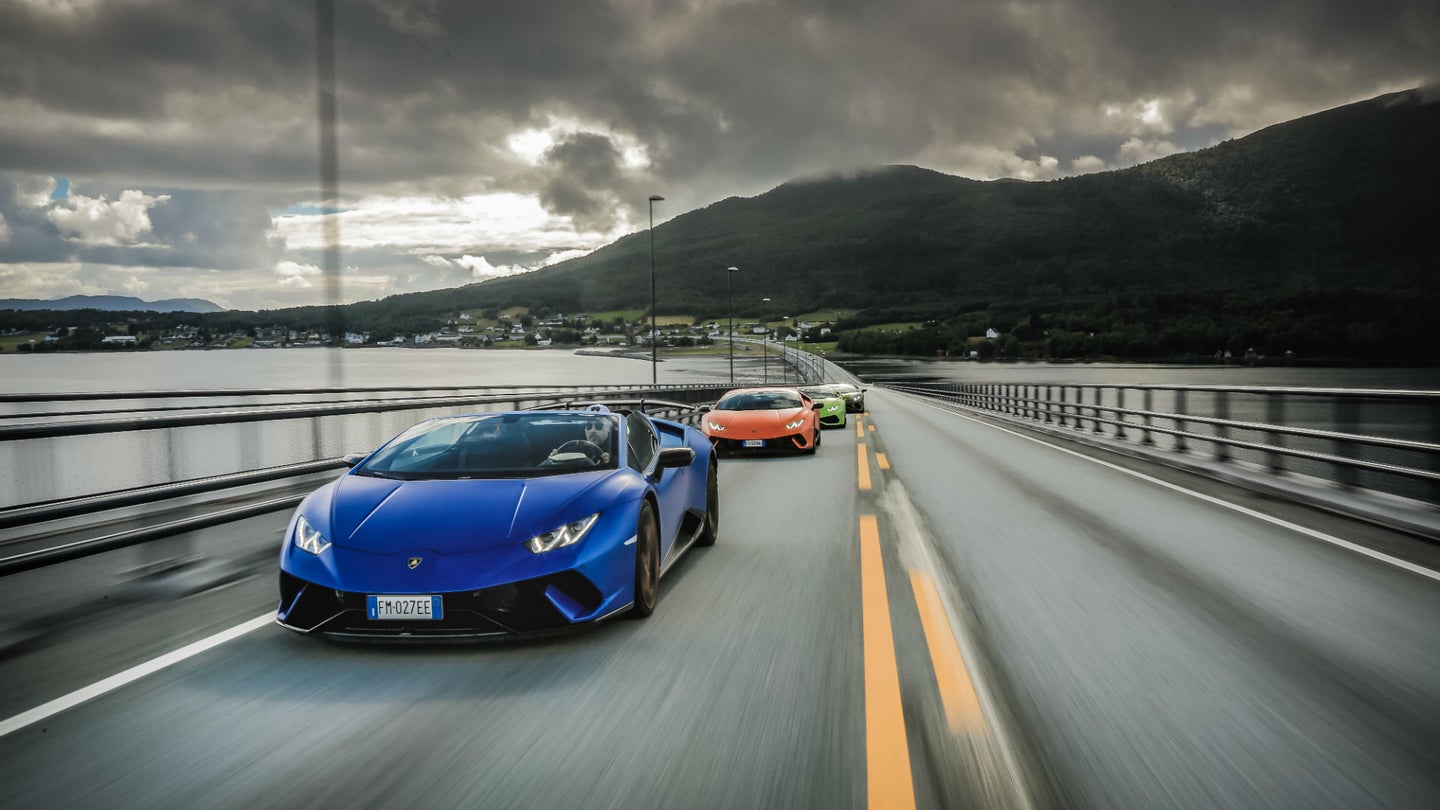 Lamborghini Avventura 2018 Gallery: Six Italian Supercars Tackle the Fjords of Norway
