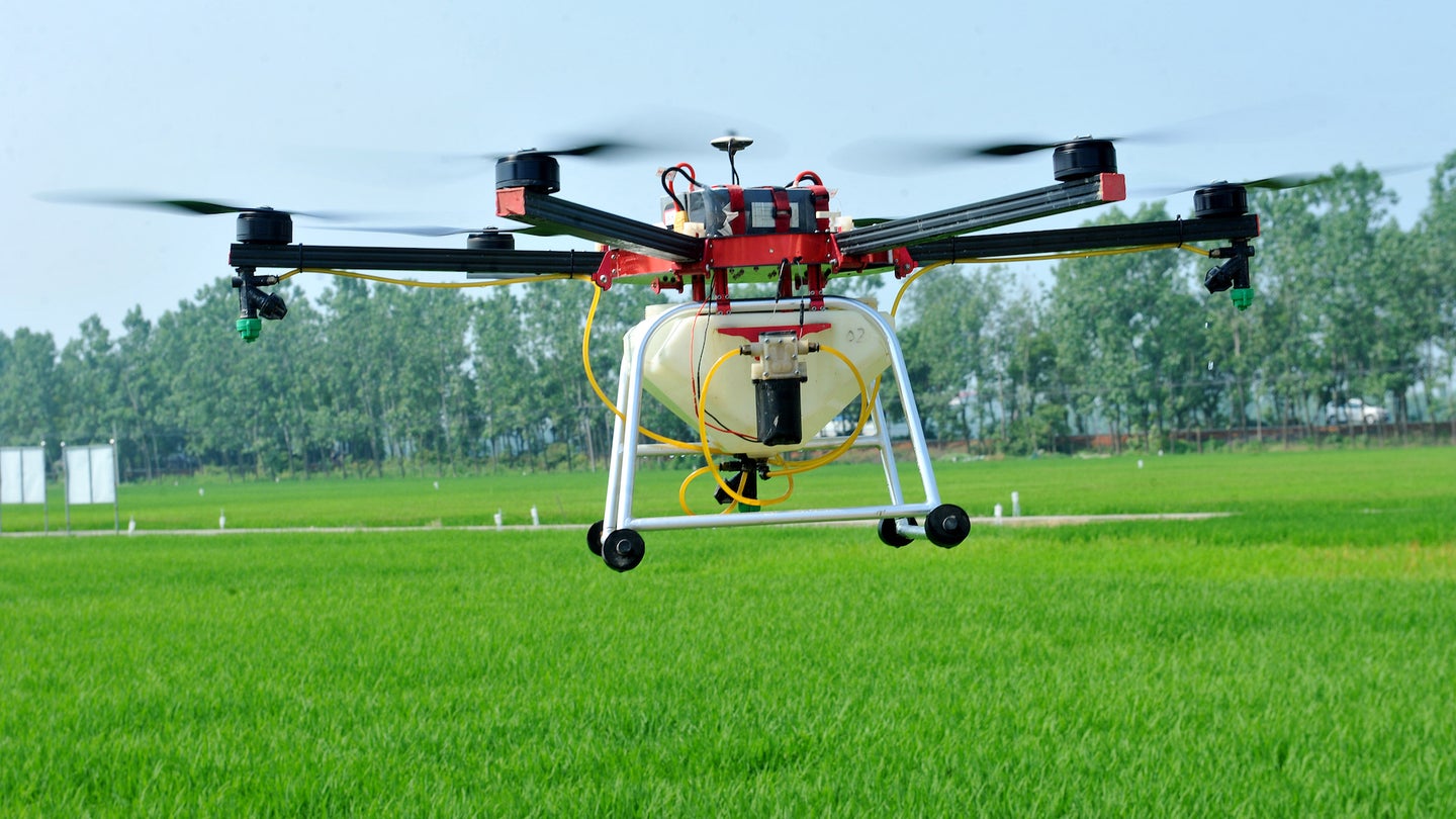 North Dakota State University’s Herbicide-Spraying Drone Covers 33 Acres in an Hour