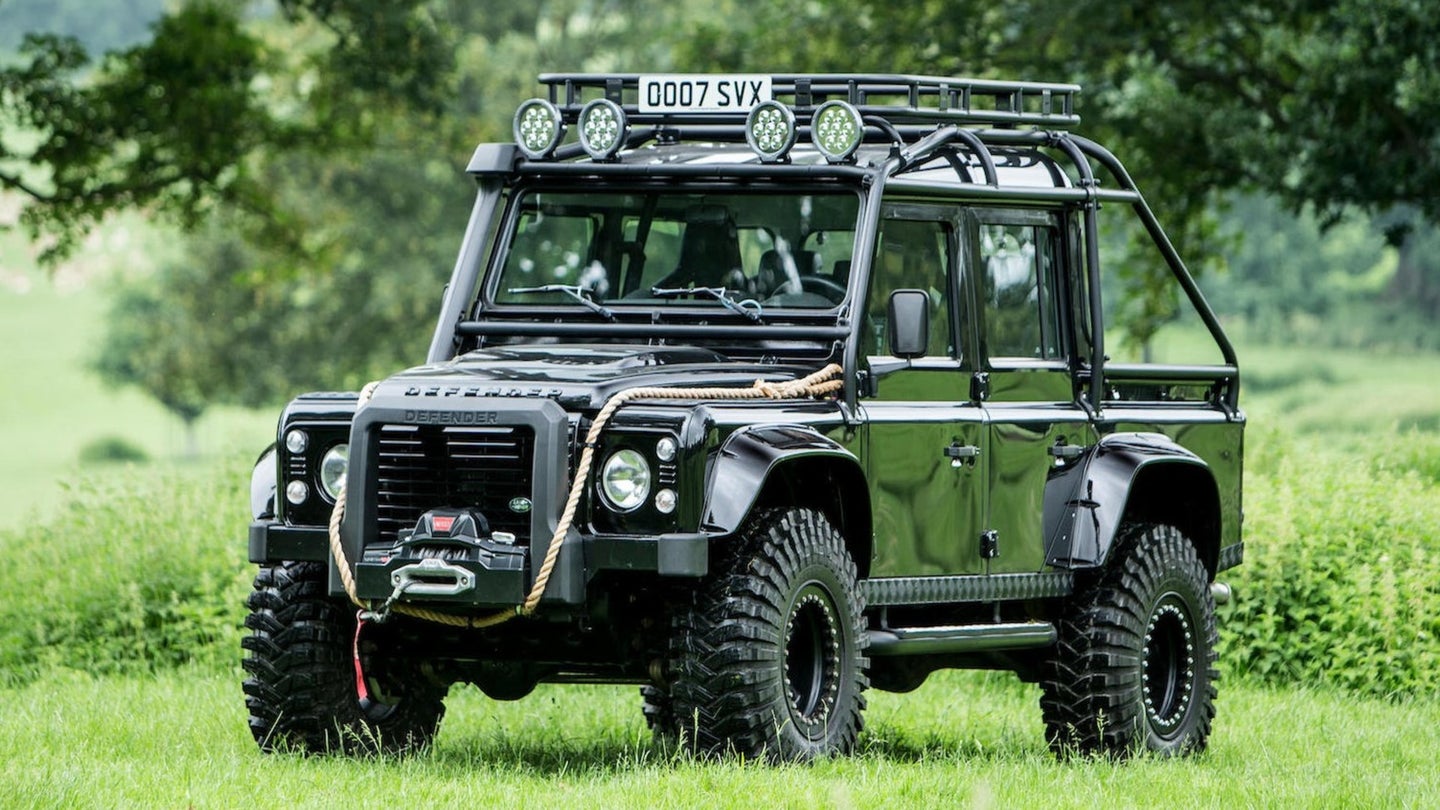 Land Rover Defender from the Bond Film <em>Spectre</em> Pops up for Sale