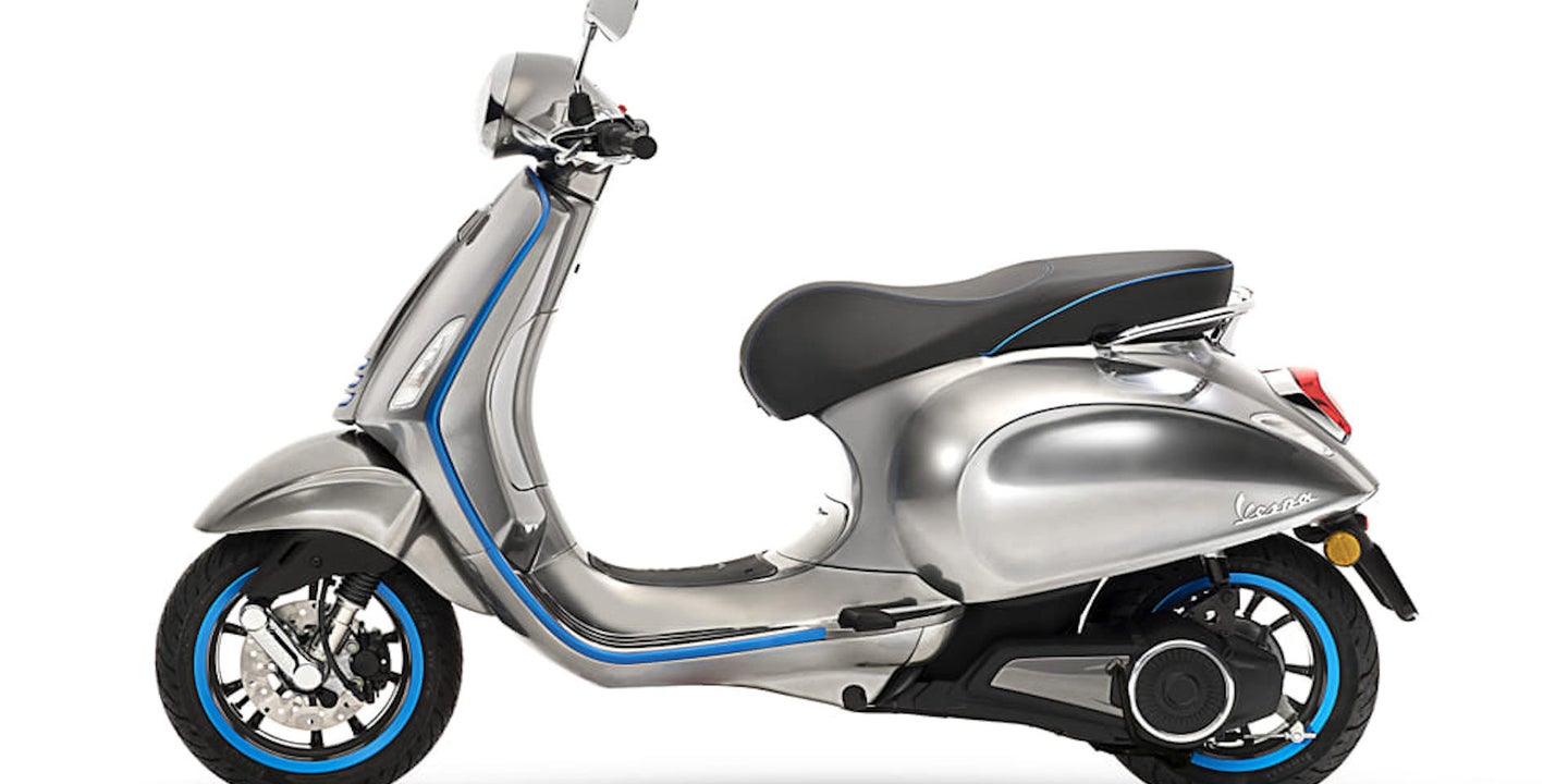 Fully Electric Vespa Elettrica Goes Into Production Next Month, for Sale in US Early 2019