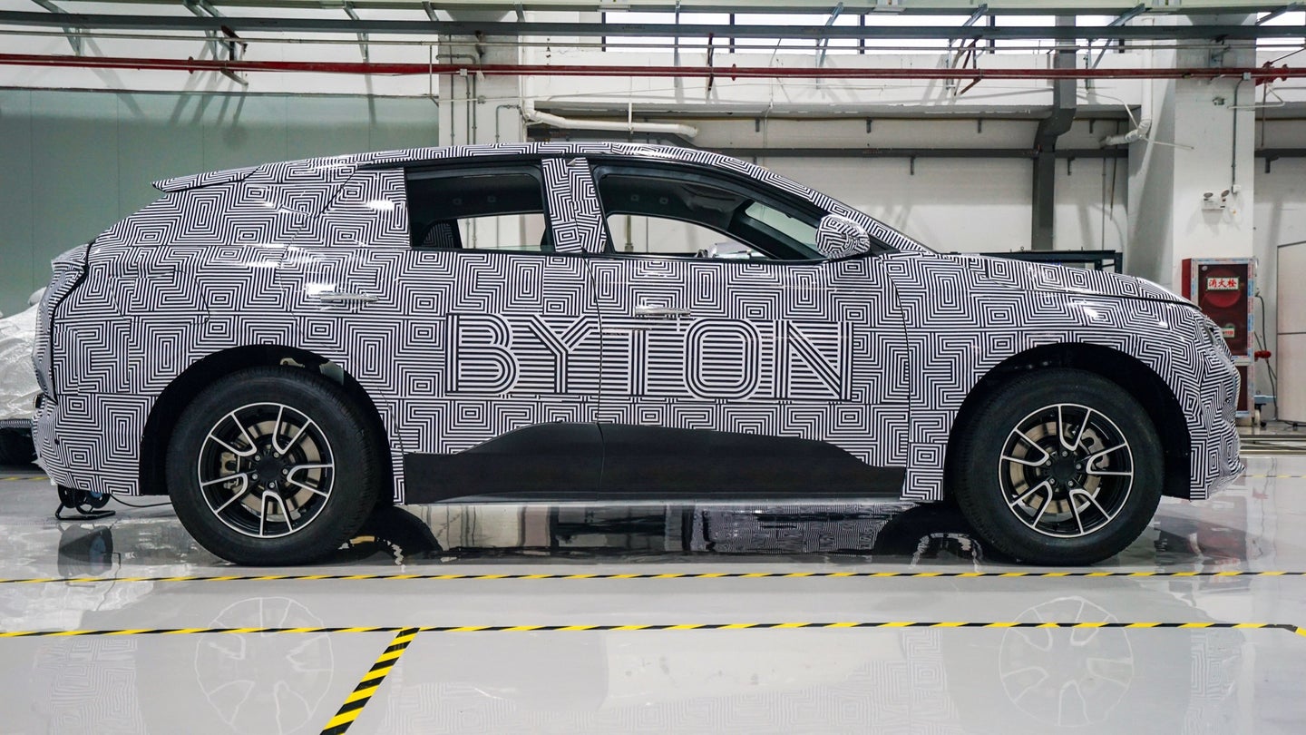 China&#8217;s Byton Begins Testing Prototype M-Byte Electric Crossover