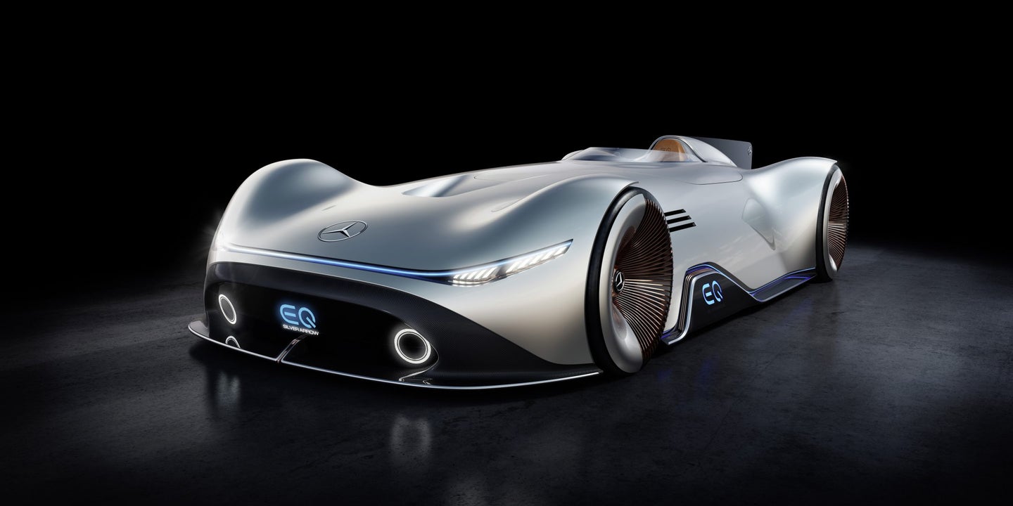Mercedes Unveils Silver Arrow EV Concept Car at Pebble Beach