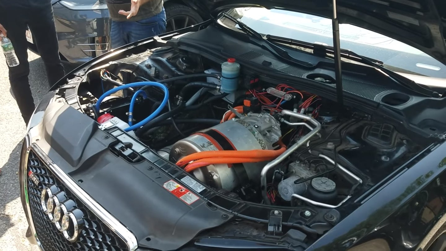Some Madman Tesla-swapped an Audi and It’s Fantastic