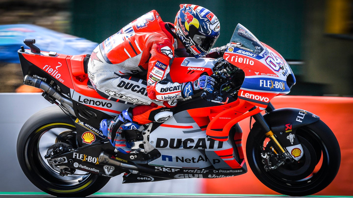 MotoGP Quali: Italians Dovi and Rossi Lock 1-2 With Marquez Third at Brno
