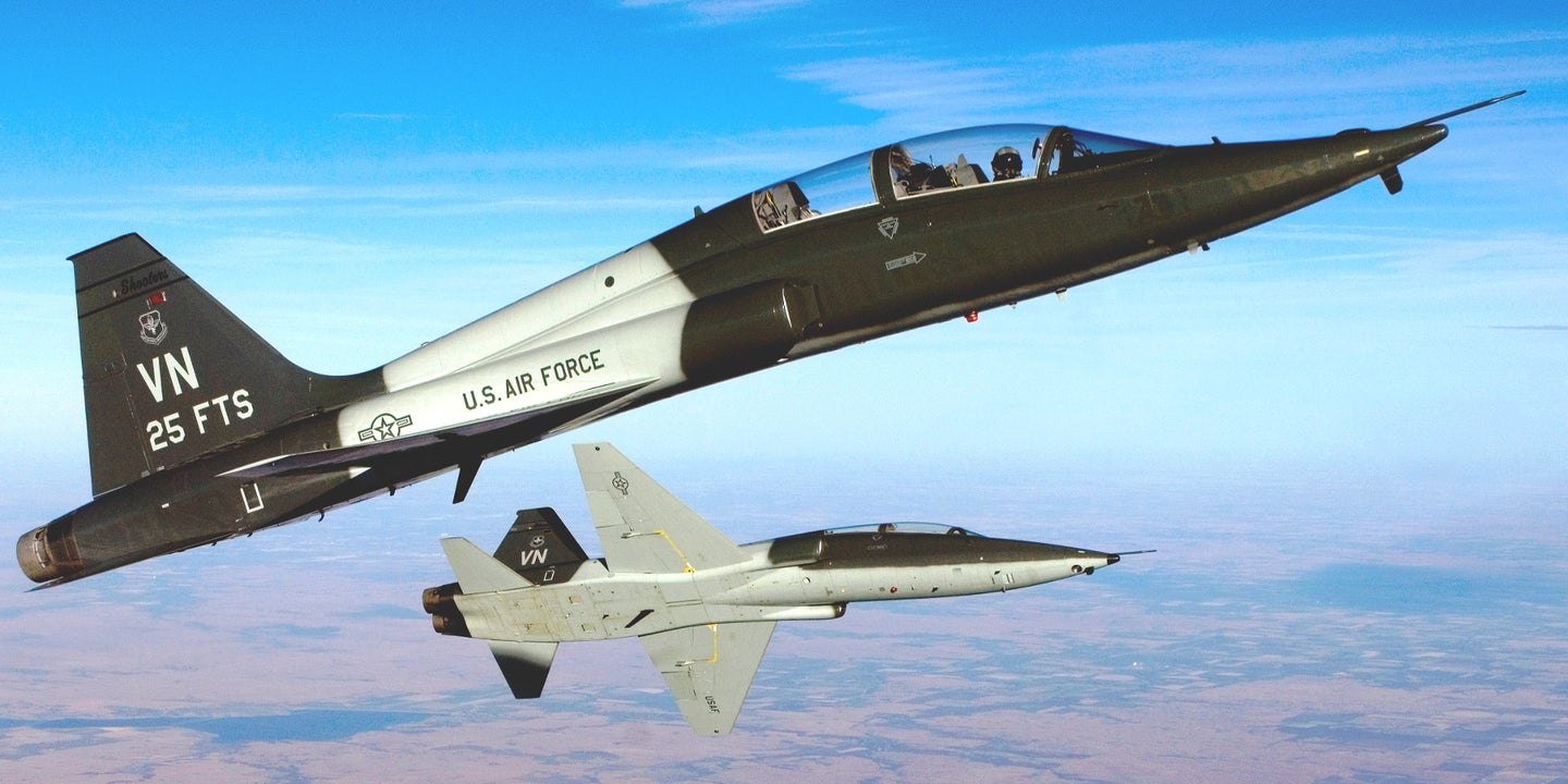 US Air Force T-38 Talon Jet Trainer Crashed Into A Field In Oklahoma