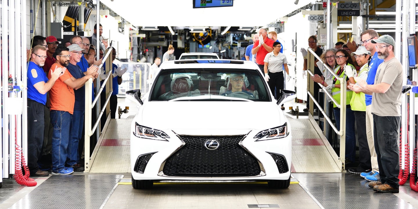 All-New 2019 Lexus ES Rolls off the Assembly Line in Kentucky