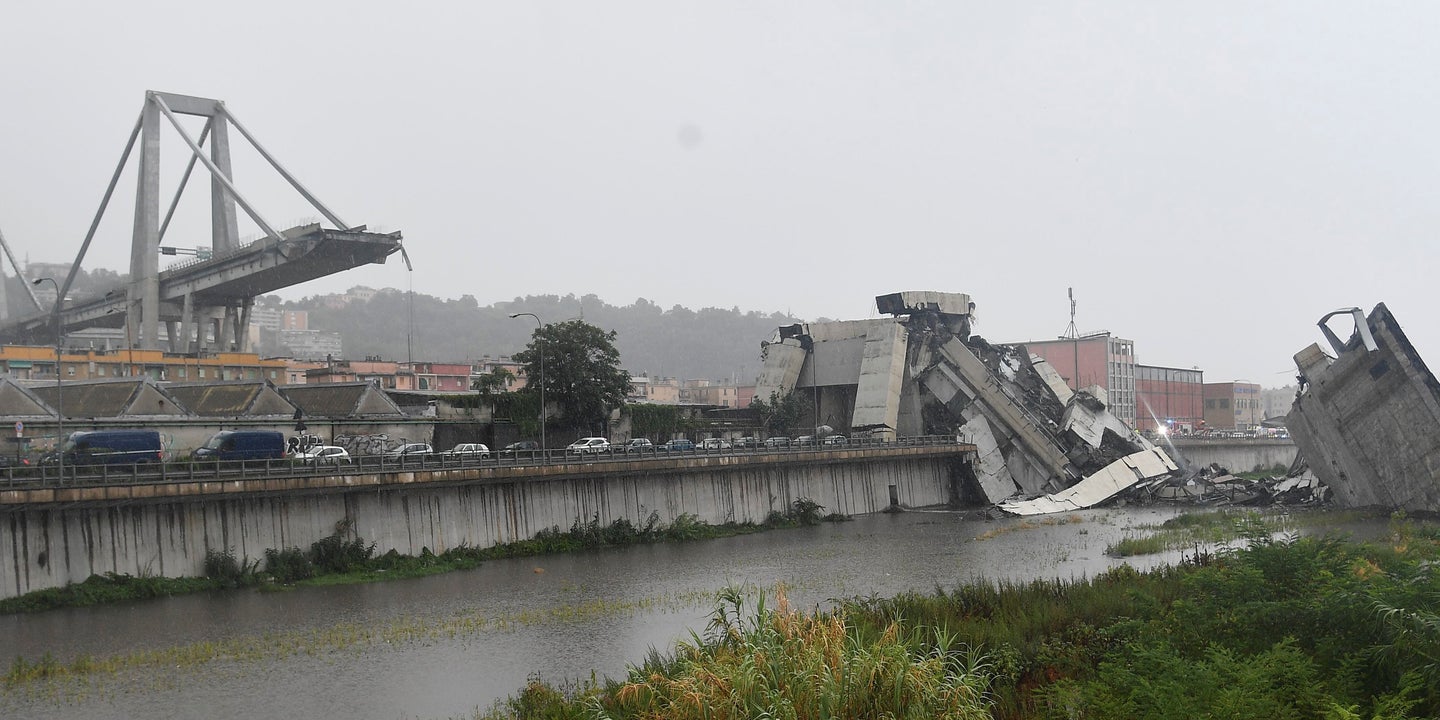 Multiple People Dead, Wounded in Genoa, Italy Bridge Collapse Aug. 14