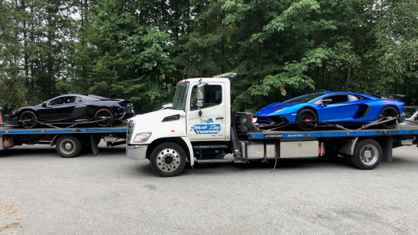 Drivers Get McLaren 675LT and Lamborghini Aventador Impounded for Speeding to Racetrack