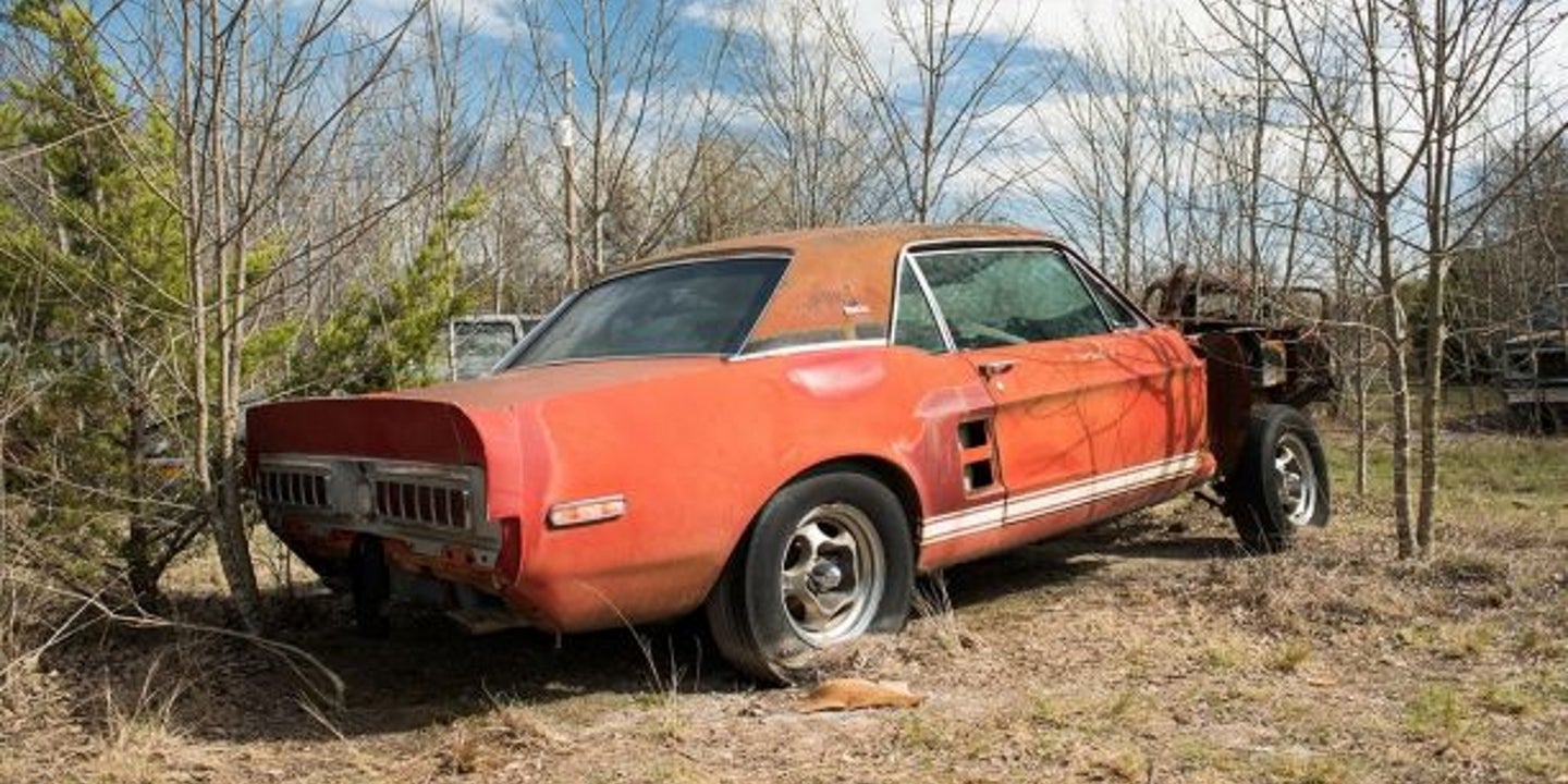 This Long Lost Experimental Mustang Shelby GT500 Was Just Found in a Texas Field