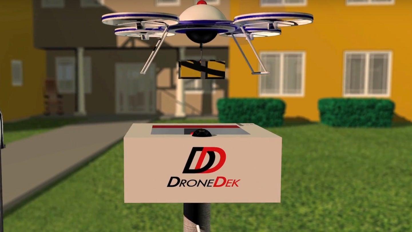 DroneDek Patents Solar-Powered, Weather-Resistant Docking Station for Drone Deliveries