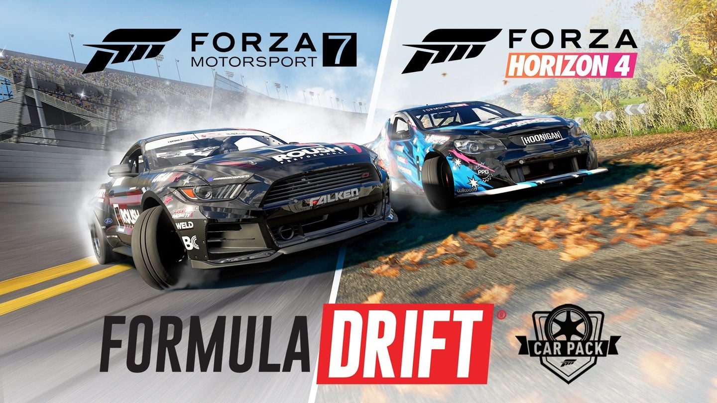 Formula Drift Car Pack Comes to <em>Forza Motorsport 7</em> and <em>Horizon 4</em>