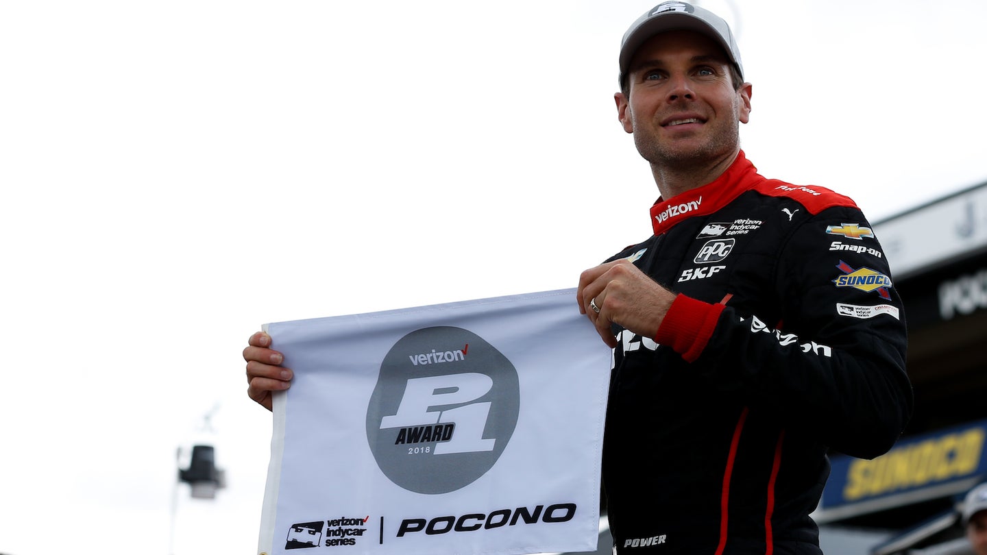 Will Power Claims to Pole at Pocono, Ties Foyt on All-Time Poles List