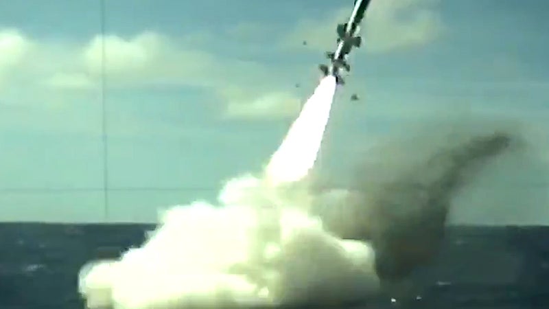 Navy&#8217;s Old Harpoon Anti-Ship Missile To Get New Tricks After Scoring Six For Six At RIMPAC