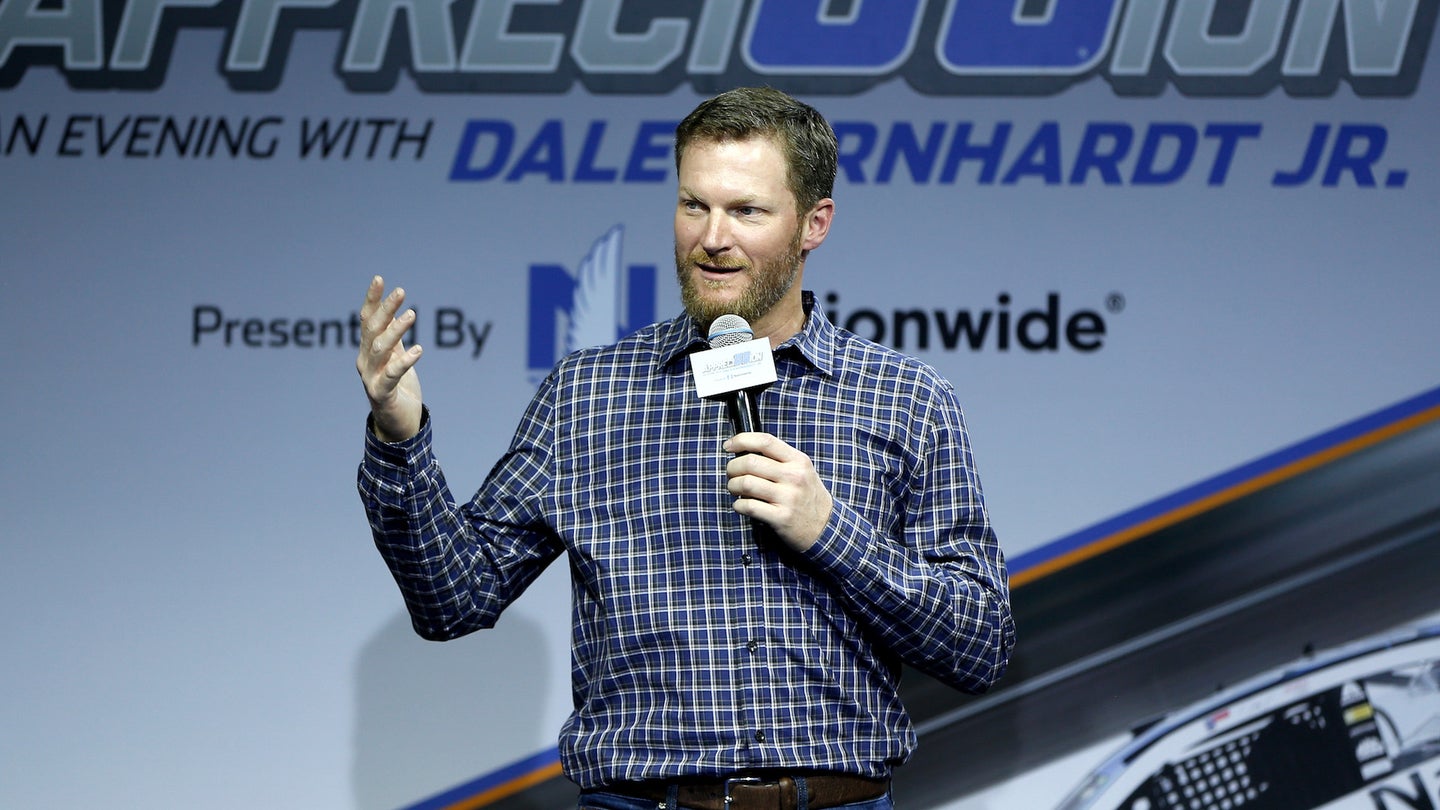NASCAR Drivers Put on Dale Earnhardt Jr.&#8217;s Gloves for a Good Cause