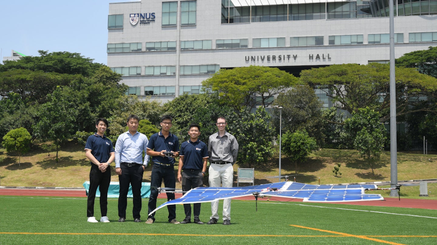 National University of Singapore Completes Solar-Powered Quadcopter Drone Flight
