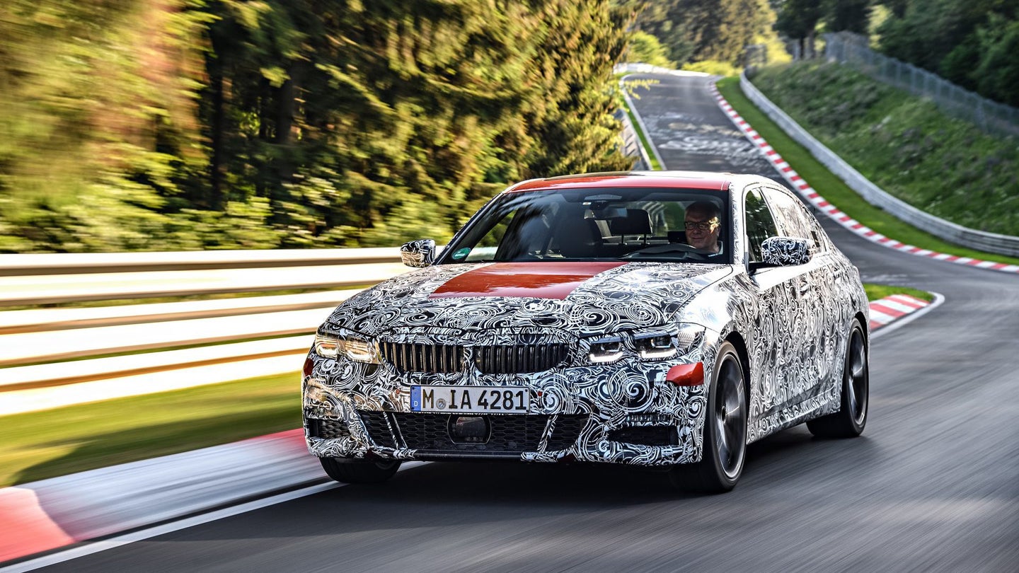 Here&#8217;s the Next-Gen, Lower, Lighter BMW 3 Series Testing at the Nürburgring