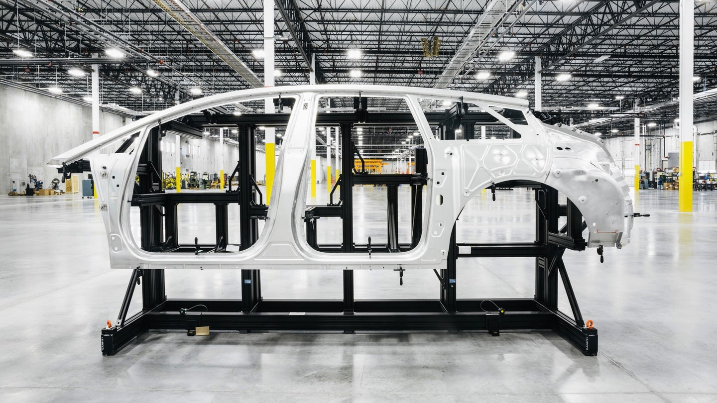 Faraday Future Completes First FF 91 Body-In-White