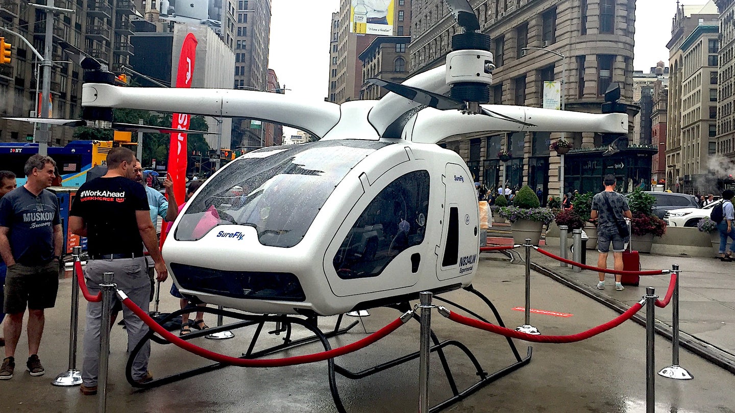 <em>The Drive</em> Checked out the SureFly Passenger Drone in NYC Aug. 13