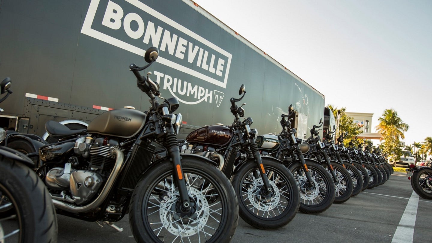 Triumph Isn’t Letting the American Brands Have All the Fun at Sturgis