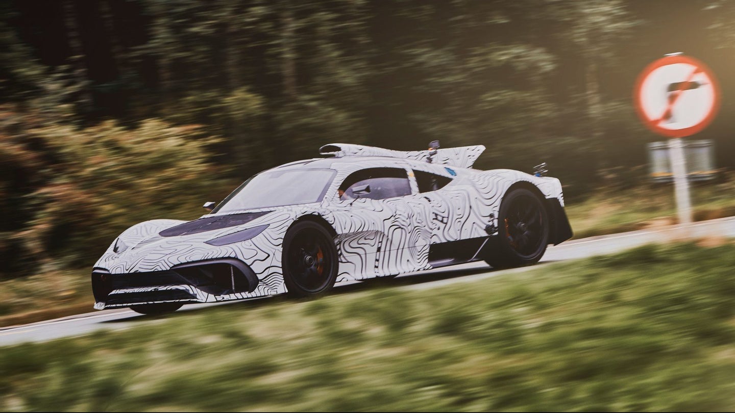 Listen to the Mercedes-AMG One Hypercar Hustle Its 1,000-HP V6 on the Race Track