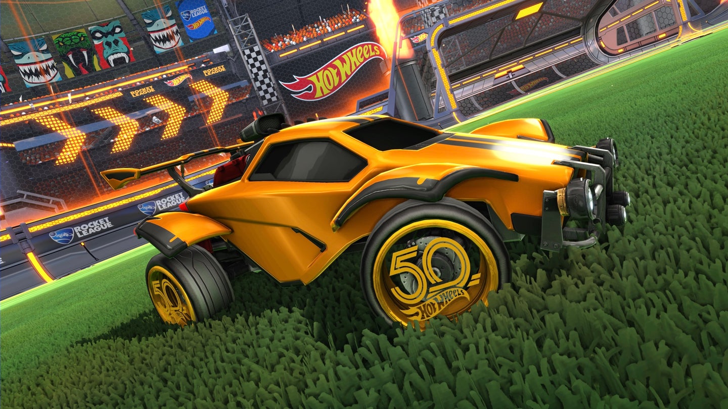 Rocket League Video Game to Release Hot Wheels 50th Anniversary Car Pack