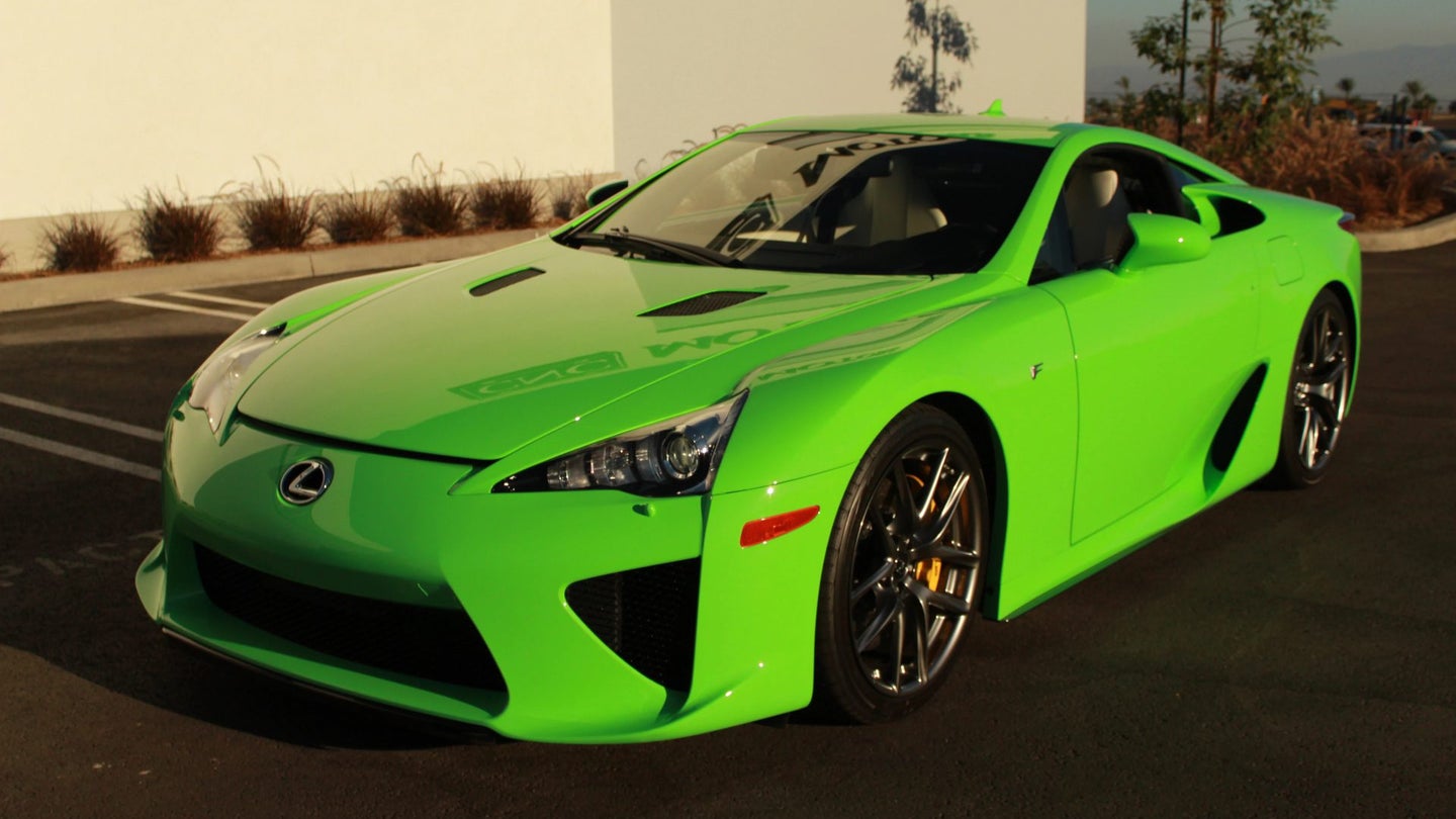 One of Two ‘Fresh Green’ 2012 Lexus LFAs Is for Sale in California
