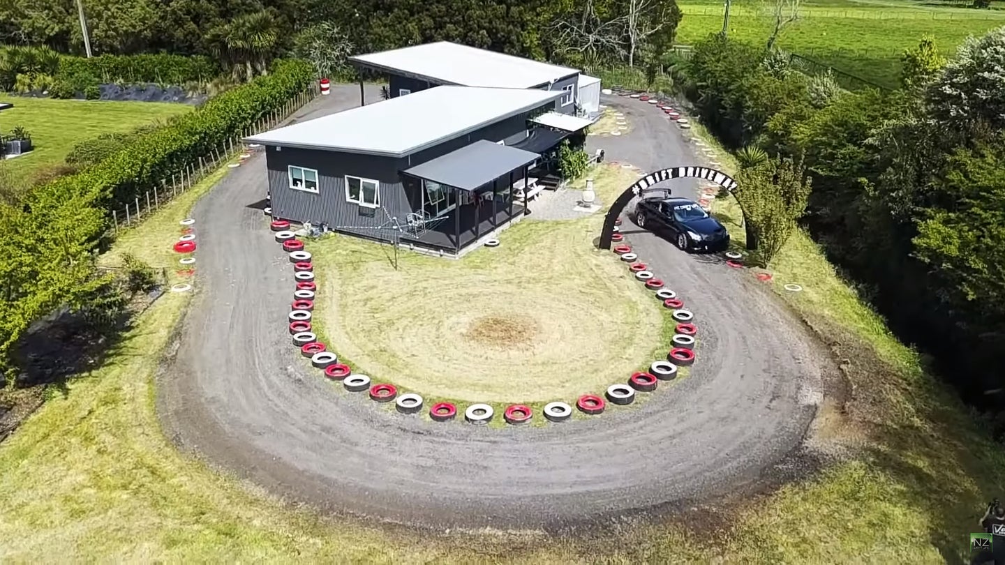 Man Who Loves Drifting Builds ‘Drift Driveway’ Around His House, Angers Wife