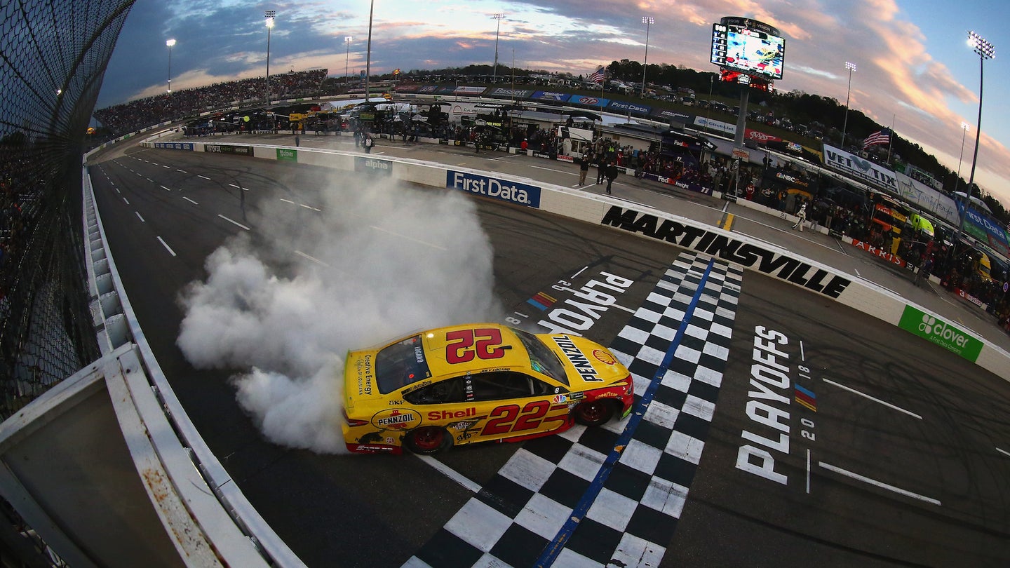 Joey Logano Clinches NASCAR Playoff Championship Round Berth With Win at Martinsville