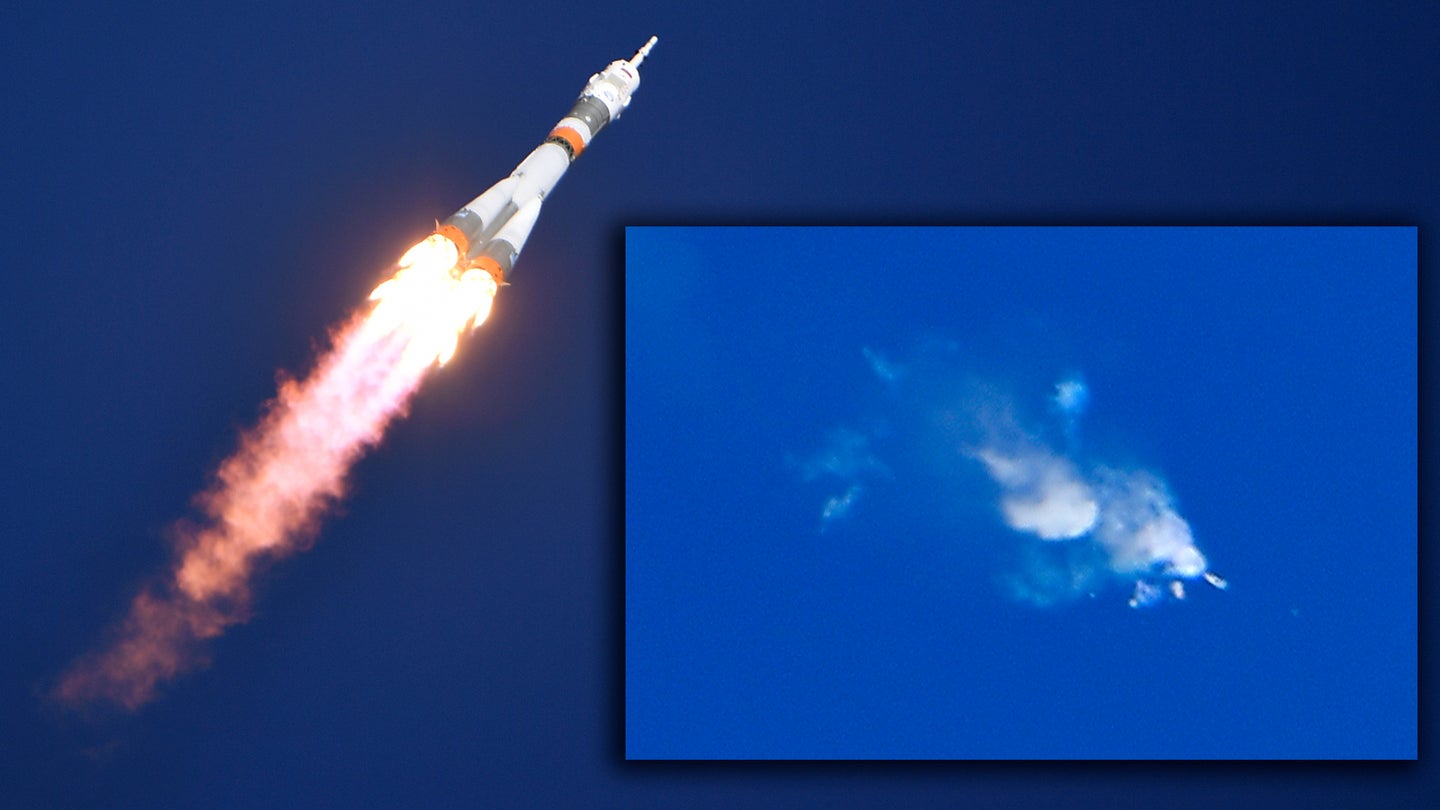 Two Crew Aboard Soyuz Rocket Survive Mid-Ascent Abort After Booster Failure (Updated)