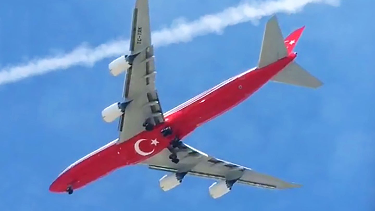 That VVIP 747-8i Jumbo Jet Qatar ‘Gifted’ To Erdogan Has Reemerged Wearing Turkish Colors