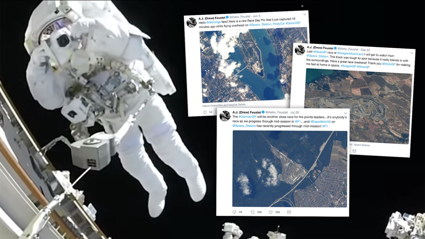 Singing NASA Astronaut Also Documented 2018 F1, IndyCar, and MotoGP Seasons From Space