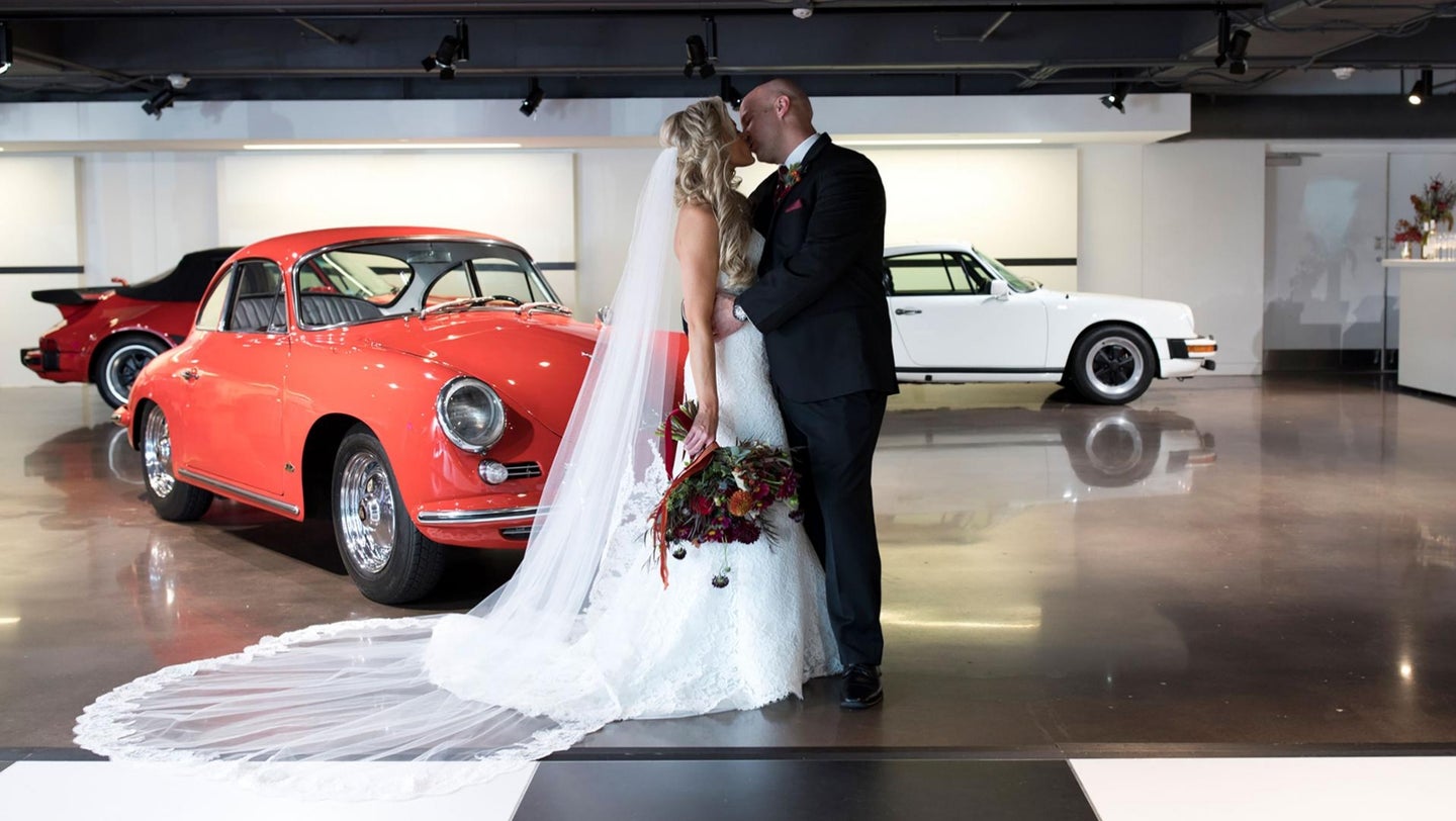 Porsche-Loving Couple Ties the Knot and Says &#8216;I Do&#8217; While Speeding Around a Track