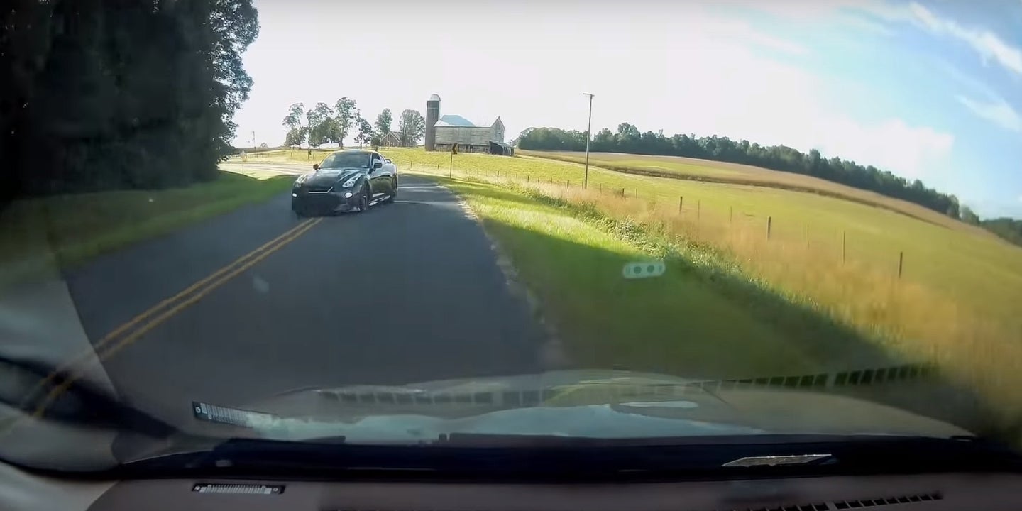Video: Reckless Nissan GT-R Driver Misses Head-On Collision by Inches