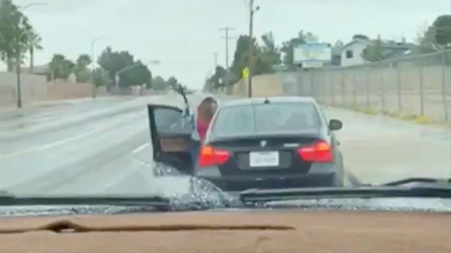 13-Year-Old Steals Mom&#8217;s BMW Then Gets Public Spanking on the Side of the Road