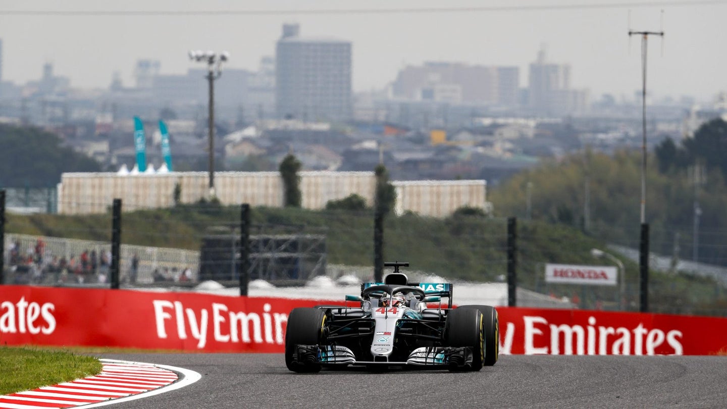 Lewis Hamilton Is Pacesetter in Practice for Japanese Grand Prix