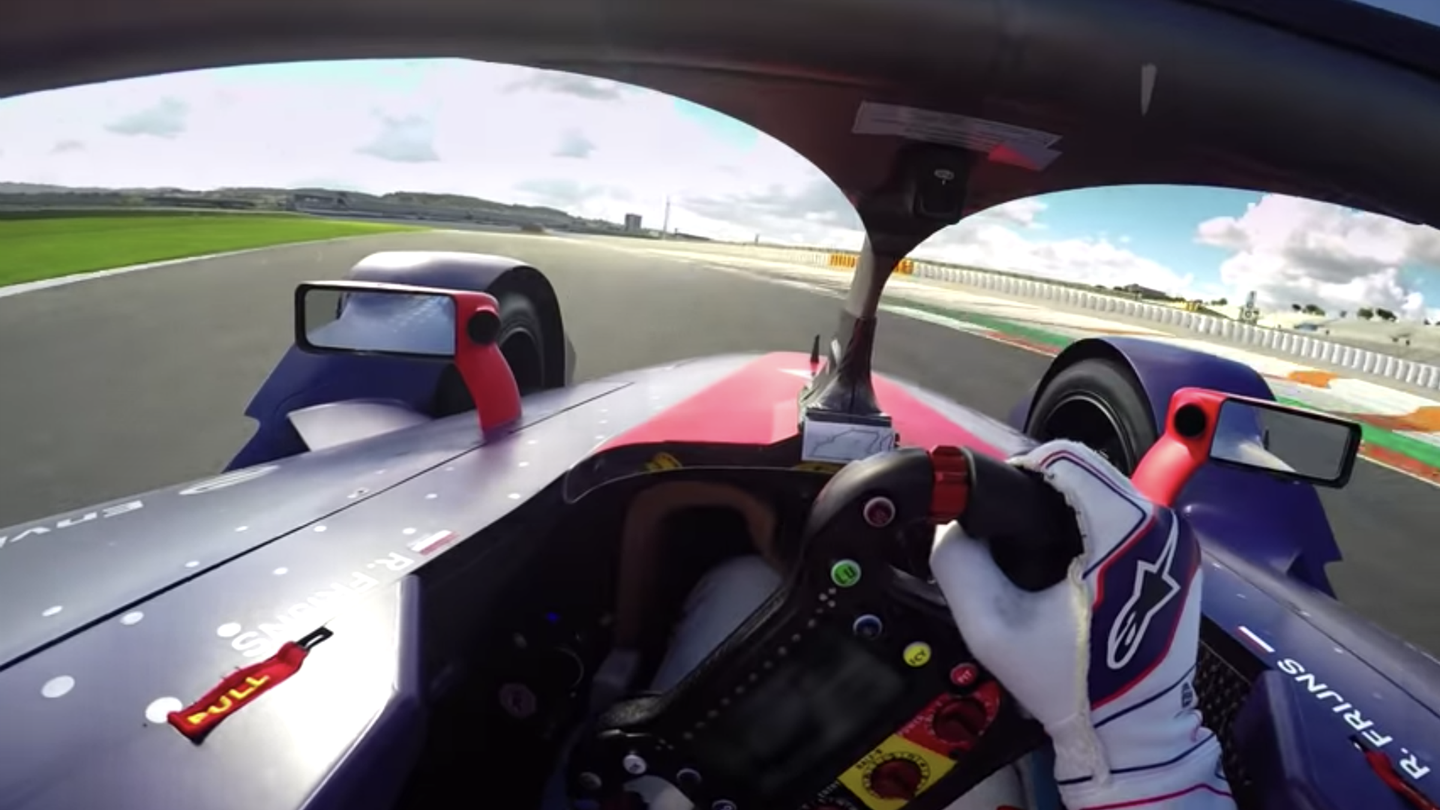 Watch a Visor Cam Lap in the Futuristic Second-Generation Formula E Car